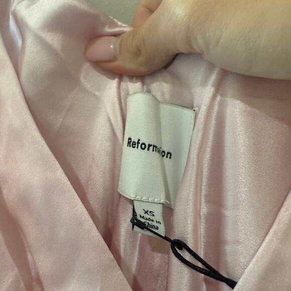 New Reformation Pernille Silk Dress - Picture 4 of 6